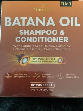 Batana Oil Shampoo & Conditioner – Citrus Scent (Brown)